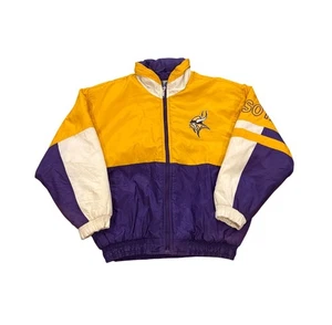Vintage S1 by Starter Minnesota Vikings NFL Puffer Jacket Men's Medium - Picture 1 of 7