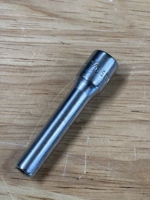 SNAP-ON TOOLS 1/4" DRIVE 3/16" DEEP 6 POINT SOCKET - MADE IN USA - SAE - STM6 - Image 1 of 3