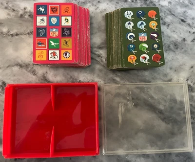 1963 Stancraft Football Vintage Double Playing Card Decks (54x2) VG-Exc. - Image 1 of 4