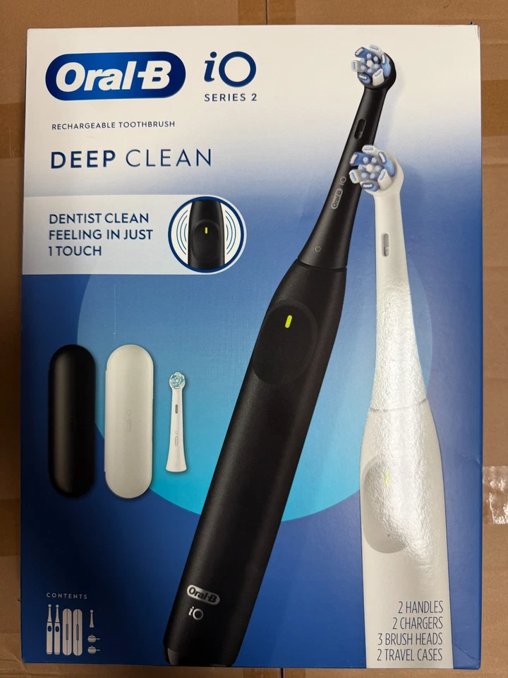 Oral-B 990363556 iO Series 2 Electric Toothbrush Pure White & Night Black 2