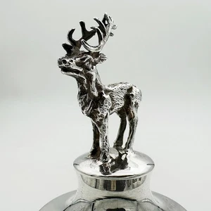VINTAGE NOVELTY STAG BOTTLE STOPPER STERLING SILVER Birmingham 1996 Barker Bros - Picture 1 of 8