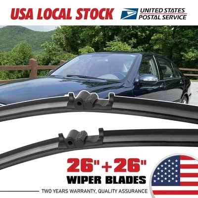 26"+26" All season Front Wiper Blades For Mercedes-Benz CL600 2001-2012 - Изображение 1 из 4