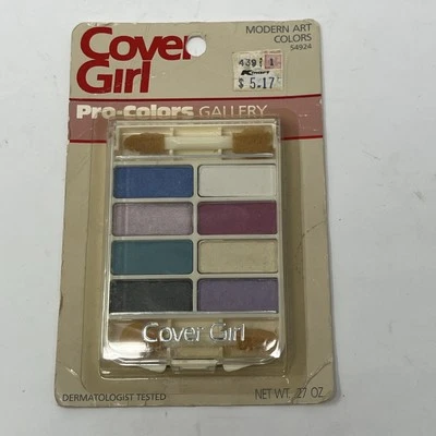 Vintage Cover Girl Pro Colors Modern Art Colors NEW Teal Pink Lavender Charcoal  - Image 1 of 4