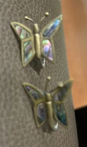 Older Clip On butterfly Earrings - Bild 1 von 2