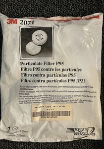 3M 2071 P95 Particulate Replacement Respirator Filters for 6000, 7000 Facepiece - Picture 1 of 2
