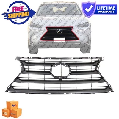 Painted Silver Shell and Insert CAPA Grille For 2015-2017 Lexus NX200t NX300h Foto 1 de 4