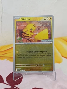 Pokemon Karte Indonesien Version Pikachu Paradoks Andalan 100/SV-P Holo - Bild 1 von 2