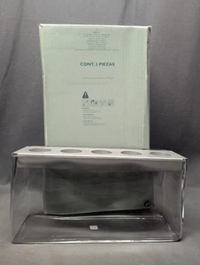 Partylite Customizable Tealight Centerpiece P90171 Large Clear Glass RETIRED - Picture 1 of 4