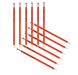 Q-Connect HB Rubber Tipped Office Pencil - 12 Pack - Picture 1 of 4