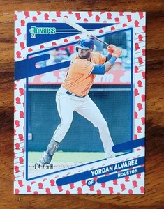 2021 Donruss Yordan Alvarez "Presidents" #d /50 Photo Variation SSP! RARE PULL! - Picture 1 of 5
