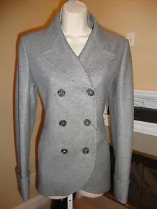 LUXURIOUS NWT ALEXANDER MCQUEEN DOUBLE BREASTED WOOL GRAY JACKET - Picture 1 of 10