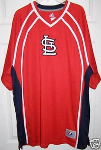 Majestic St. Louis Cardinals Rojo Impacto Cuello en V Jersey Grande - Imagen 1 de 2