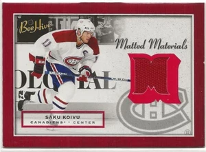 2005-06 Bienenstock mattierte Materialien Trikot #MMSK Saku Koivu Montreal Kanadier - Bild 1 von 2