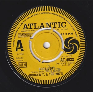 BOOKER T. & The MG's * Boot-Leg * MOD R&B SOUL * 1965 UK PROMO 45 * Listen! - Picture 1 of 2