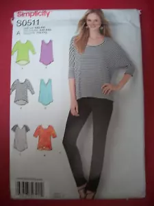 Miss Simplicity 1463 Pattern 4 Knit Tops Size 4-6-8-10-12-14-16-18-20-22-24-26 - Picture 1 of 2