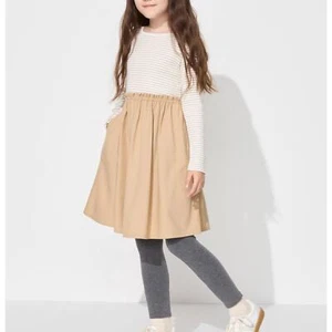 UNIQLO HEATTECH Extra Warm Black Pile Lined Leggings Girls 13/14 Winter - Picture 1 of 4