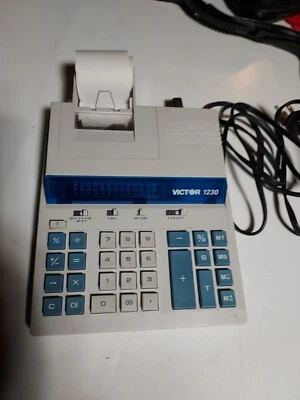 Victor Technology Model 1230-2 12-Digit Print Display Calculator 2 Color Tested  - Image 1 of 4
