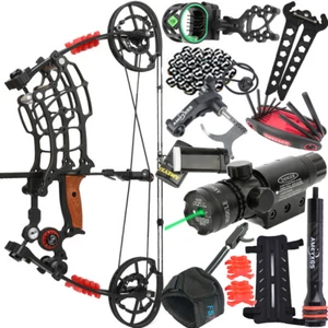 Compound Bow Short Axis Dual-Use Steel Ball Arrow 30-50lbs Archery Hunting RH LH - Picture 1 of 25