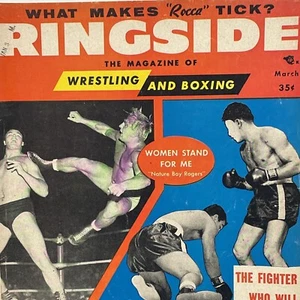 Ringside Wrestling And Boxing Magazine March 1956 fighter who will KO Macriano - Picture 1 of 6