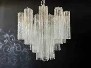 Fantastic Murano Glass Tube Chandelier - 36 glass tube - Foto 1 di 16