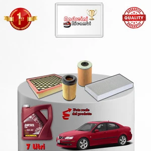 KIT TAGLIANDO FILTRI E OLIO SAAB 9-3 II 2.2 TDI 92KW 125CV 2002 -> - Imagen 1 de 2