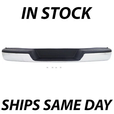 NEW Complete Chrome Rear Step Bumper for 1996-2025 Chevy Express GMC Savana Van - Image 1 of 4