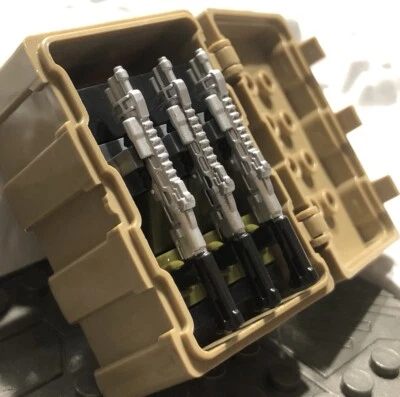 Estuche compatible con Halo Mega Bloks Construx y 3 escopetas tácticas negras y plateadas Foto 1 de 4