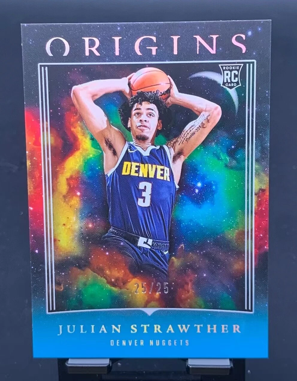 Julian Strawther 2023-24 Panini Origins 25/25 Turquoise RC Nuggets #50