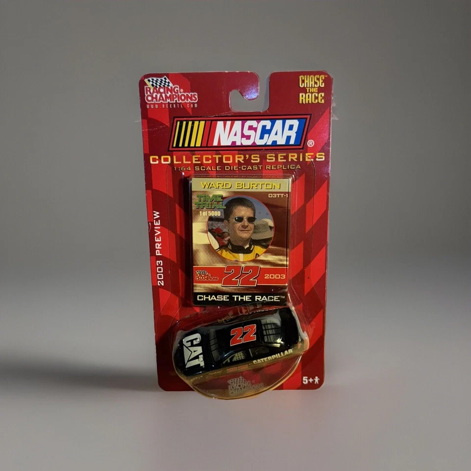 1/64 Nascar литой, Ward Burton #22, черный кот, 2003 редкая один, гоночный чемпион - Изображение 1 из 1