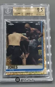 2019 Jon BONES Jones 1° Topps Chrome ORO rifrattore 21/50 UFC BGS 9,5 GEM MINT - Foto 1 di 3