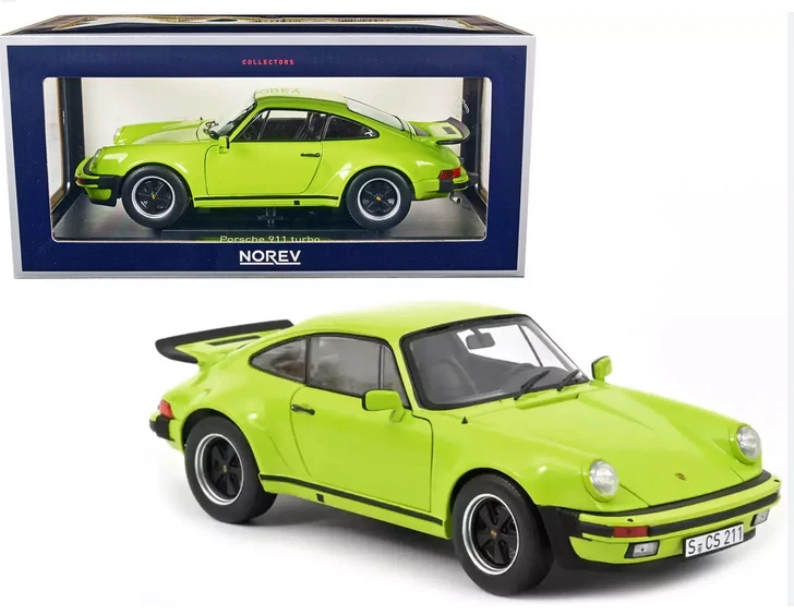 PORSCHE 911 TURBO 3.0 1976 Light green  1/18 187666 NOREV - Immagine 1 di 1
