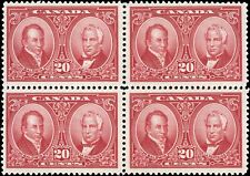 Canada Mint NH F-VF 20c Scott #148 Block 1927 Historical Issue Stamps