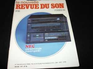 LA NOUVELLE REVUE DU SON<>FEBRUARY 1985<>FRENCH AUDIO MAGAGAZINE°;ACCUPHASE C20. - Picture 1 of 5