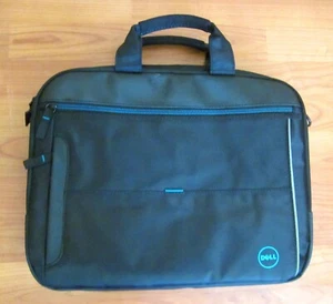DELL LAPTOP BRIEFCASE ONLY PRE-OWNED BLACK 15" BLUE LOGO - Picture 1 of 6