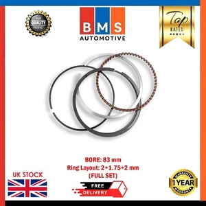 JUEGO DE ANILLOS DE PISTÓN MERCEDES-BENZ SPRINTER Y CLASE A C S OM651 TAMAÑO 83*2.0*1.75* 2.0 - Imagen 1 de 6