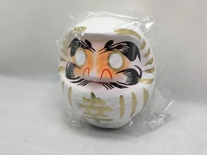 Daruma Traditional Japanese Doll for Good Luck and Business Success 11cm White - Picture 1 of 5