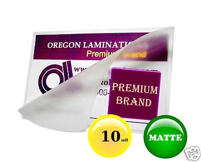 OREGON LAMINATIONS PREMIUM 10 Mil MATTE/MATTE Hot Laminating Pouches 12x18 Menu size 12 x 18 [50/pack]