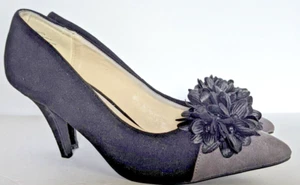 Andiamo Delish decolte tacco a spillo nero grigio misura 9 tacco 3,75" elegante - Foto 1 di 9