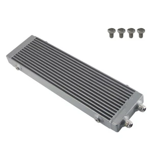 Universal Dual Pass Bar & Plate Ölkühler 18.5"x5.5"x1.58" Core Large Silber - Picture 1 of 9