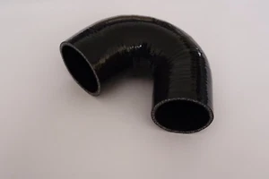 Black 2.5" To 2.75" 135 DEGREE Elbow Silicone Reducer Intercooler Coupler Pipe - Picture 1 of 5