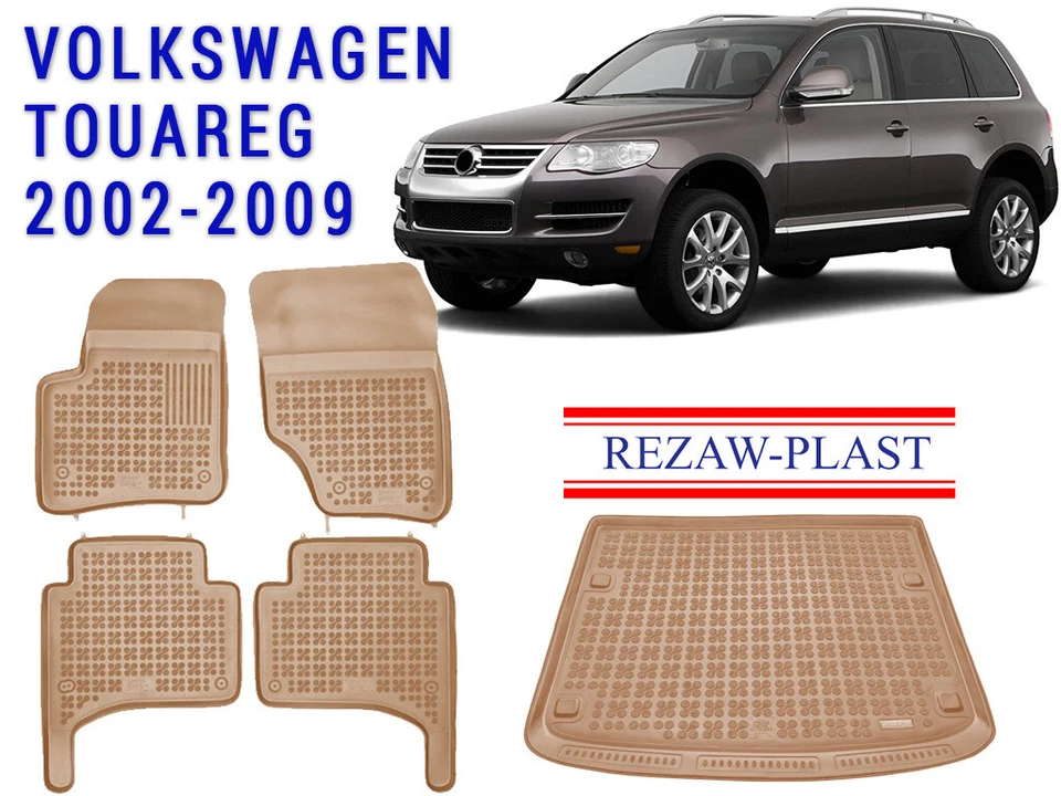 REZAWPLAST Floor Liners & Trunk Mat for 2002-2009 Volkswagen Touareg Odorless Foto 1 de 4