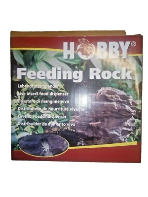 Futterstein Feeding Rock 13x14x10cm Futterfelsen Lebendfutterspender Terrarium - Bild 1 von 4