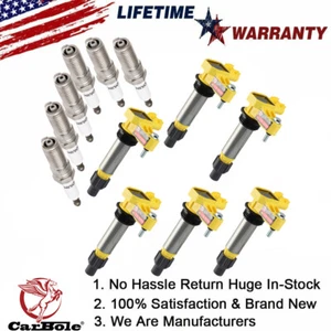 For 2010-2014 BUICK ENCLAVE 3.6L 6 Spark Plugs and Coil Packs UF569 HIGH ENERGY - Picture 1 of 19
