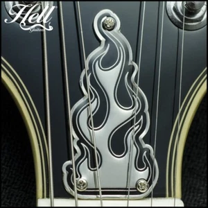 "BURN" 3-HOLE Diecast Truss Rod Cover. Fits most Epiphone, Les Paul, SG, LP more - Picture 1 of 4
