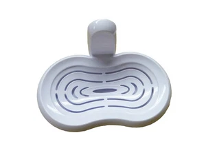 BATHROOM SELF ADHESIVE SOAP HOLDER DISH shower kitchen storage organiser rack - Picture 1 of 1