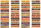 SUBBUTEO 56 " NUOVI " ADESIVI LECCE TIFOSI & SUPPORTERS  per GRADINATA TRIBUNA