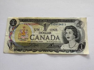 COLLECTABLE 1973 Canada One Dollar Crow / Bouey Banknote - Picture 1 of 2