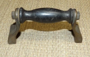 Vintage Antique Brass and Wood Sad Iron Handle Only - Picture 1 of 6