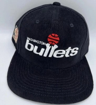 Vintage Washington Bullets NBA Mitchell & Ness Corduroy Snapback Hat Cap 90s - Image 1 of 3