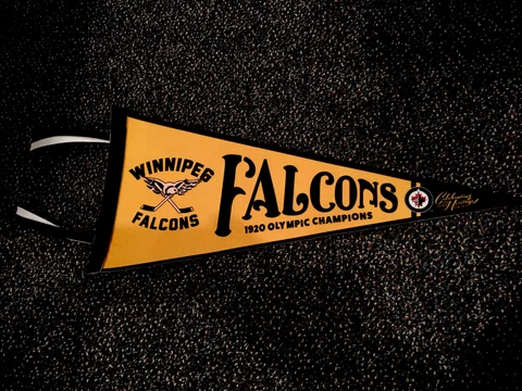 Winnipeg Falcons 1920 Olympic Champions Pennant Flag New! Cover